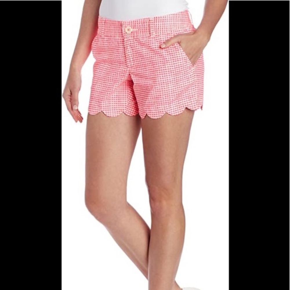 Lilly Pulitzer Pink Gingham Shorts
